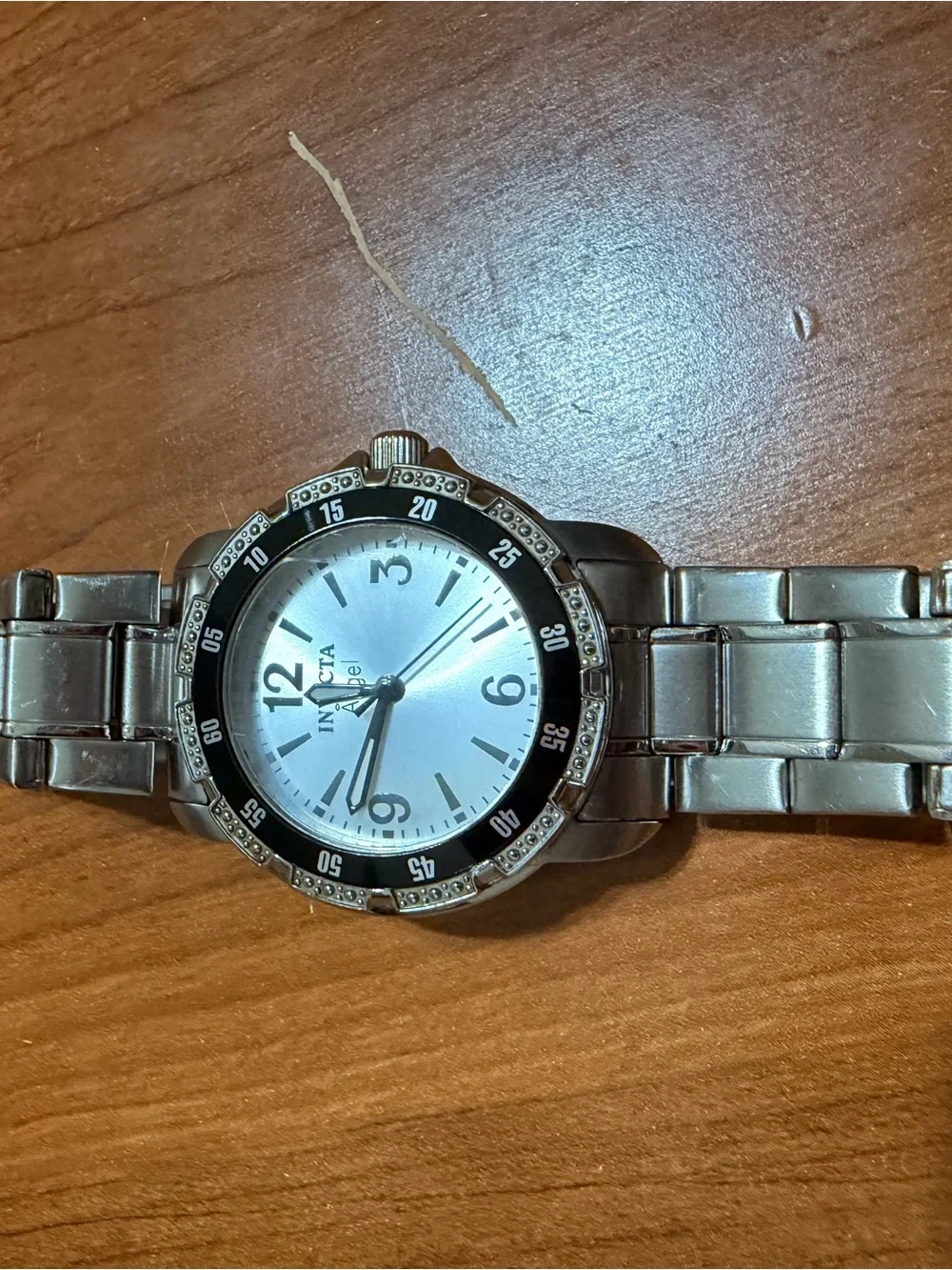 Invicta Silver and Black Men's Stainless Steel Watch